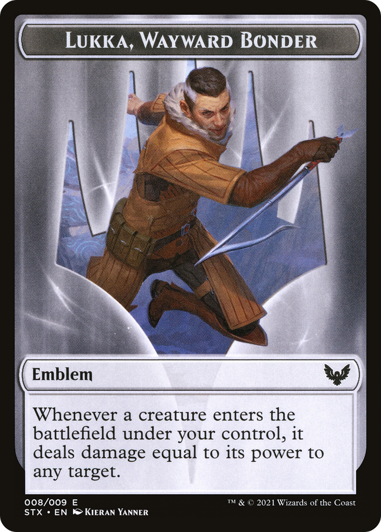 Lukka, Wayward Bonder Emblem  [Strixhaven: School of Mages Tokens] Foil