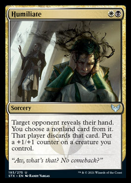 Humiliate [Strixhaven: School of Mages] Foil
