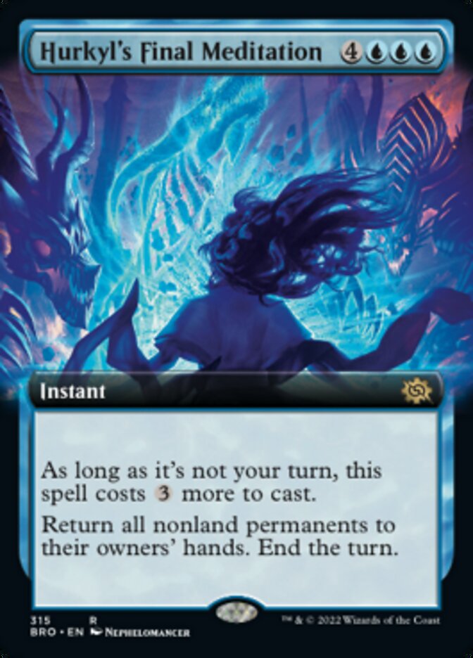 Hurkyl's Final Meditation (Extended Art) [The Brothers' War] Foil