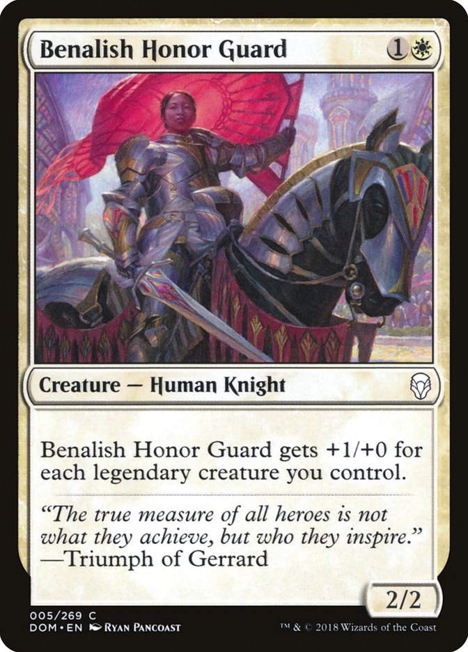 Benalish Honor Guard [Dominaria] Foil
