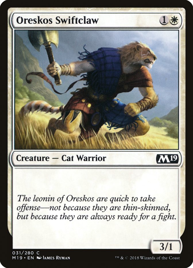 Oreskos Swiftclaw [Core Set 2019] Foil