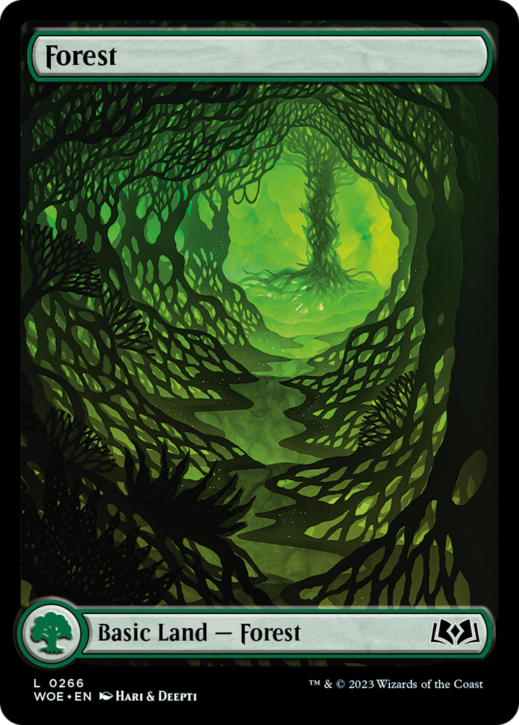 Forest (266) (Full-Art) [Wilds of Eldraine] Foil