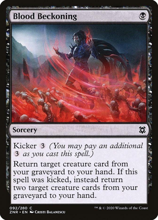 Blood Beckoning [Zendikar Rising] Foil