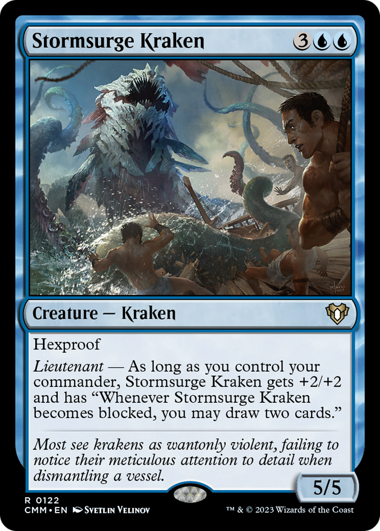 Stormsurge Kraken [Commander Masters] Foil