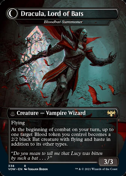 Voldaren Bloodcaster // Bloodbat Summoner - Dracula, Lord of Blood // Dracula, Lord of Bats [Innistrad: Crimson Vow] Foil