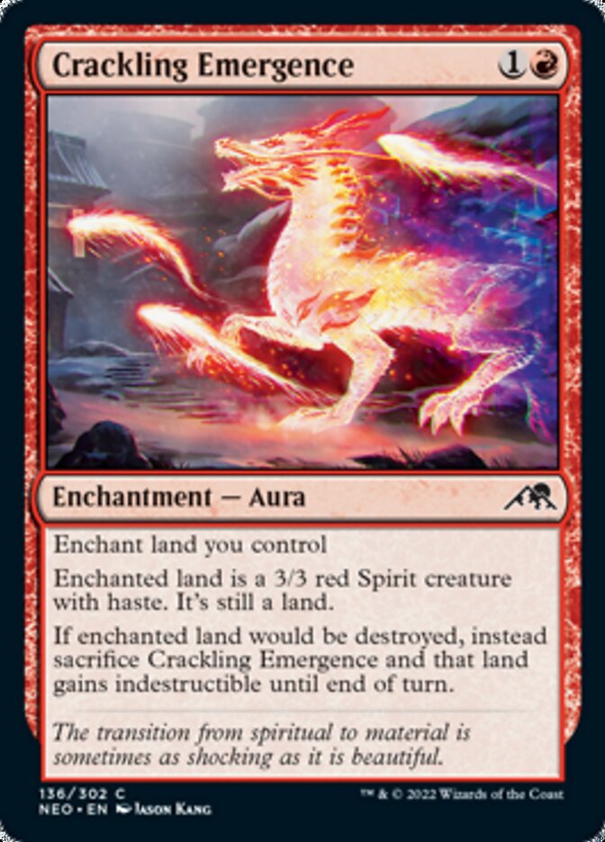 Crackling Emergence [Kamigawa: Neon Dynasty] Foil