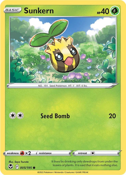 Sunkern (005/195) [Sword & Shield: Silver Tempest] Reverse Holofoil