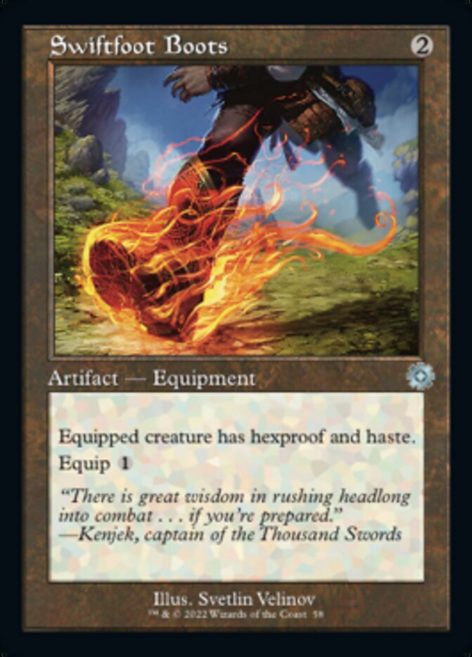Swiftfoot Boots (Retro) [The Brothers' War Retro Artifacts] Foil