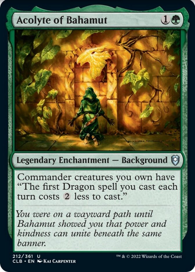 Acolyte of Bahamut [Commander Legends: Battle for Baldur's Gate] Foil