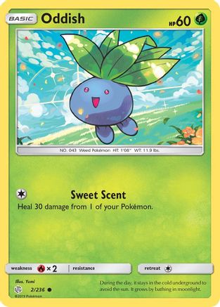 Oddish (2/236) [Sun & Moon: Cosmic Eclipse] Reverse Holofoil