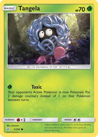 Tangela (5/236) [Sun & Moon: Cosmic Eclipse] Reverse Holofoil