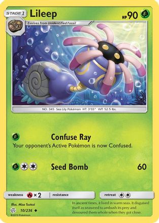 Lileep (10/236) [Sun & Moon: Cosmic Eclipse] Reverse Holofoil