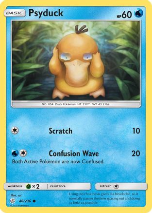 Psyduck (40/236) [Sun & Moon: Cosmic Eclipse] Reverse Holofoil