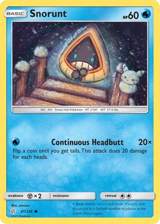 Snorunt (47/236) [Sun & Moon: Cosmic Eclipse] Reverse Holofoil