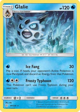 Glalie (48/236) [Sun & Moon: Cosmic Eclipse] Reverse Holofoil