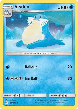 Sealeo (51/236) [Sun & Moon: Cosmic Eclipse] Reverse Holofoil