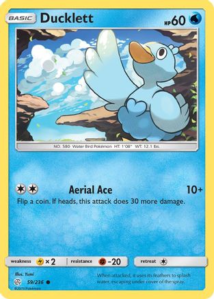 Ducklett (59/236) [Sun & Moon: Cosmic Eclipse] Reverse Holofoil