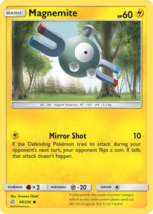 Magnemite (68/236) [Sun & Moon: Cosmic Eclipse] Reverse Holofoil