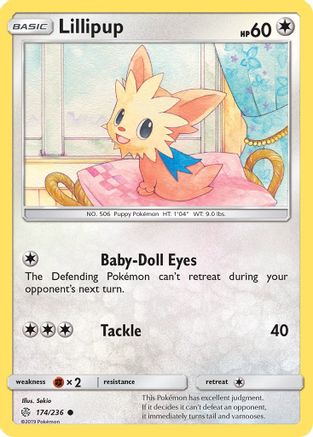 Lillipup (174/236) [Sun & Moon: Cosmic Eclipse] Reverse Holofoil