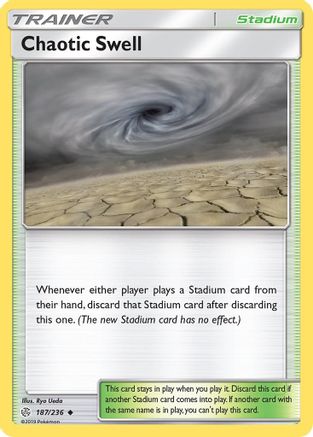 Chaotic Swell (187/236) [Sun & Moon: Cosmic Eclipse] Reverse Holofoil