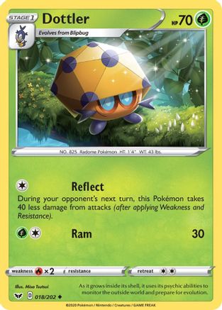 Dottler (018/202) [Sword & Shield: Base Set] Reverse Holofoil