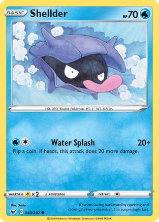 Shellder (040/202) [Sword & Shield: Base Set] Reverse Holofoil
