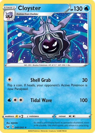 Cloyster (041/202) [Sword & Shield: Base Set] Reverse Holofoil