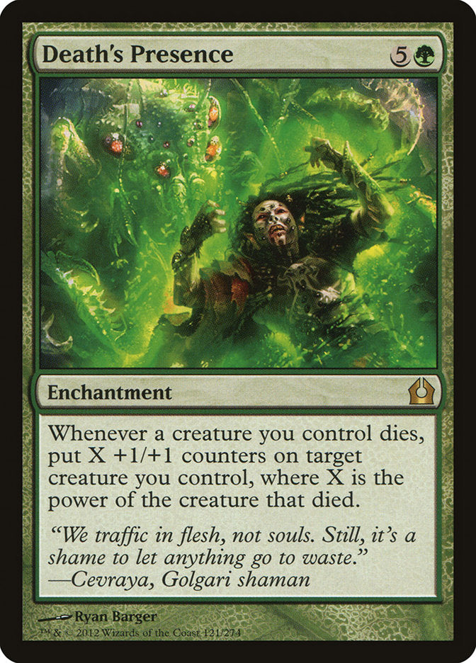 Death's Presence [Return to Ravnica] Foil
