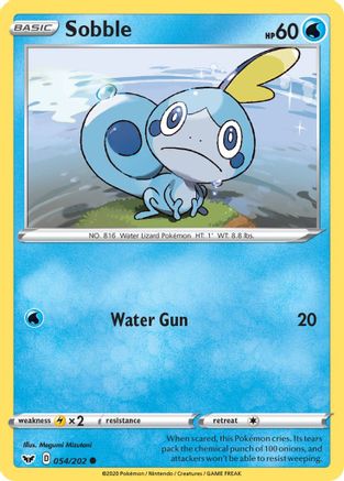 Sobble (054/202) [Sword & Shield: Base Set] Reverse Holofoil
