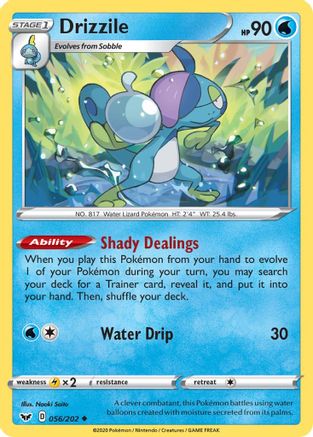 Drizzile (056/202) [Sword & Shield: Base Set] Reverse Holofoil
