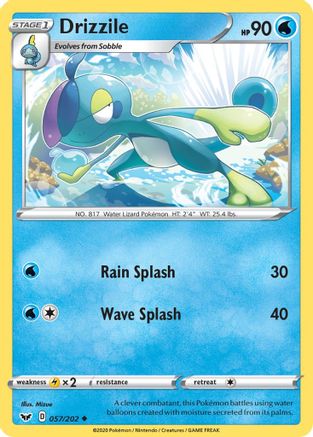Drizzile (057/202) [Sword & Shield: Base Set] Reverse Holofoil