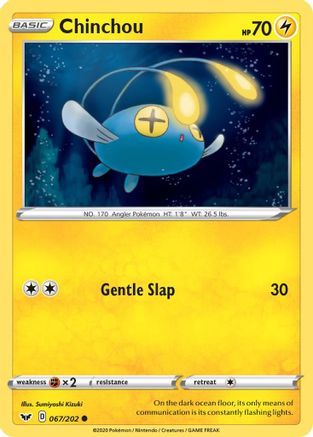Chinchou (067/202) [Sword & Shield: Base Set] Reverse Holofoil