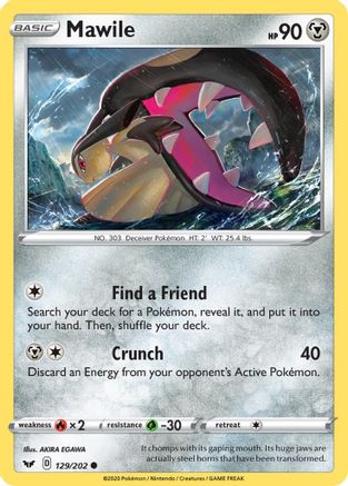 Mawile (129/202) [Sword & Shield: Base Set] Reverse Holofoil