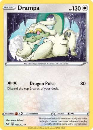 Drampa (149/202) [Sword & Shield: Base Set] Reverse Holofoil