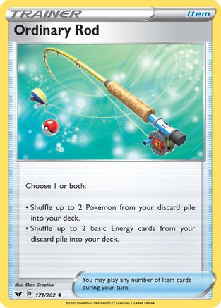 Ordinary Rod (171/202) [Sword & Shield: Base Set] Reverse Holofoil
