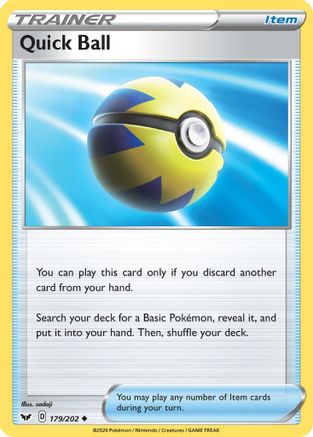 Quick Ball (179/202) [Sword & Shield: Base Set] Reverse Holofoil