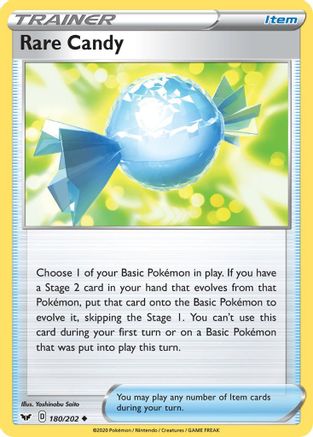 Rare Candy (180/202) [Sword & Shield: Base Set] Reverse Holofoil