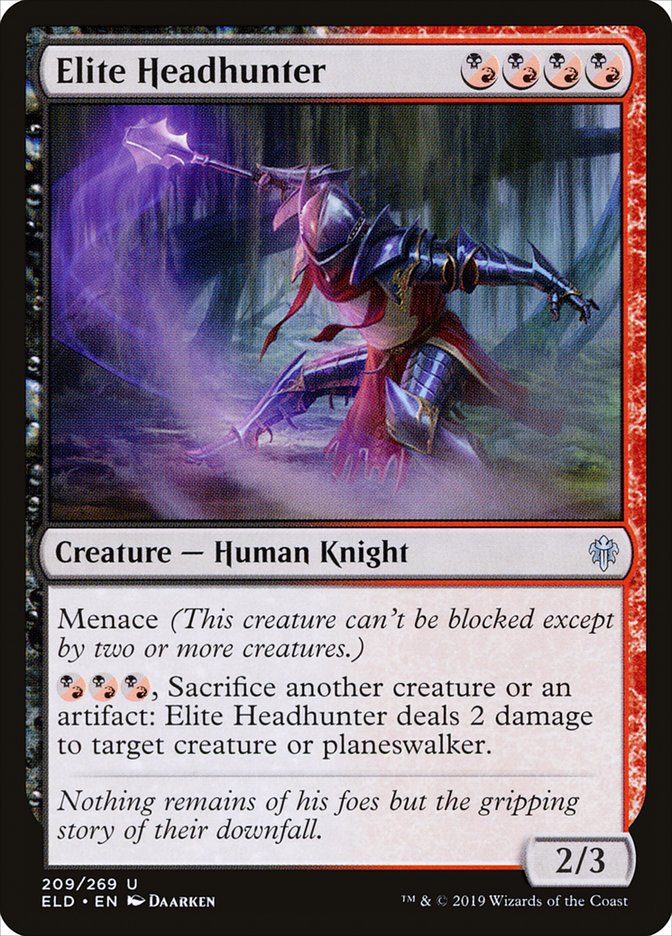 Elite Headhunter [Throne of Eldraine] Foil