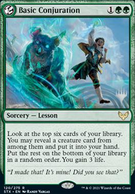 Basic Conjuration (Promo Pack) [Strixhaven: School of Mages Promos] Foil