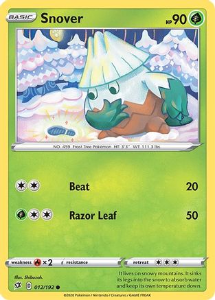 Snover (012/192) [Sword & Shield: Rebel Clash] Reverse Holofoil