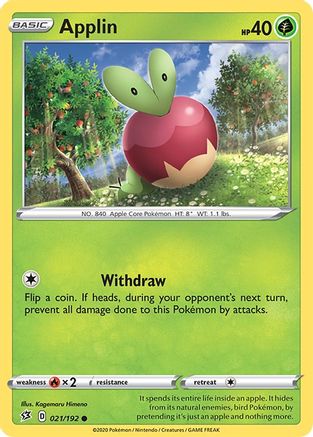 Applin (021/192) [Sword & Shield: Rebel Clash] Reverse Holofoil