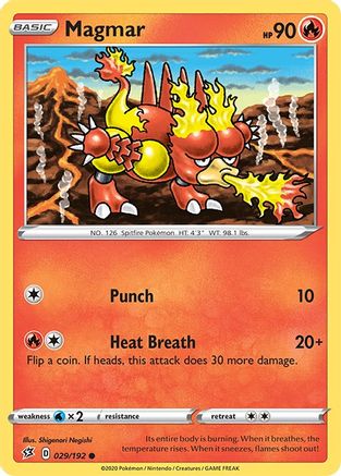 Magmar (029/192) [Sword & Shield: Rebel Clash] Reverse Holofoil