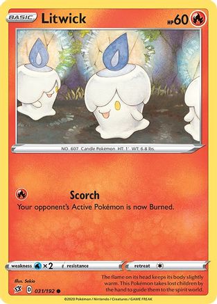 Litwick (031/192) [Sword & Shield: Rebel Clash] Reverse Holofoil