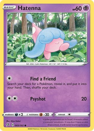 Hatenna (083/192) [Sword & Shield: Rebel Clash] Reverse Holofoil