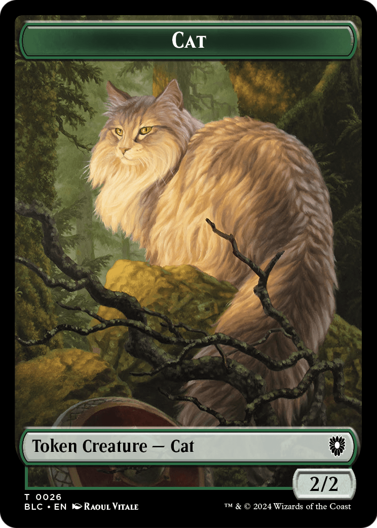 Cat  [Bloomburrow Commander Tokens] Foil