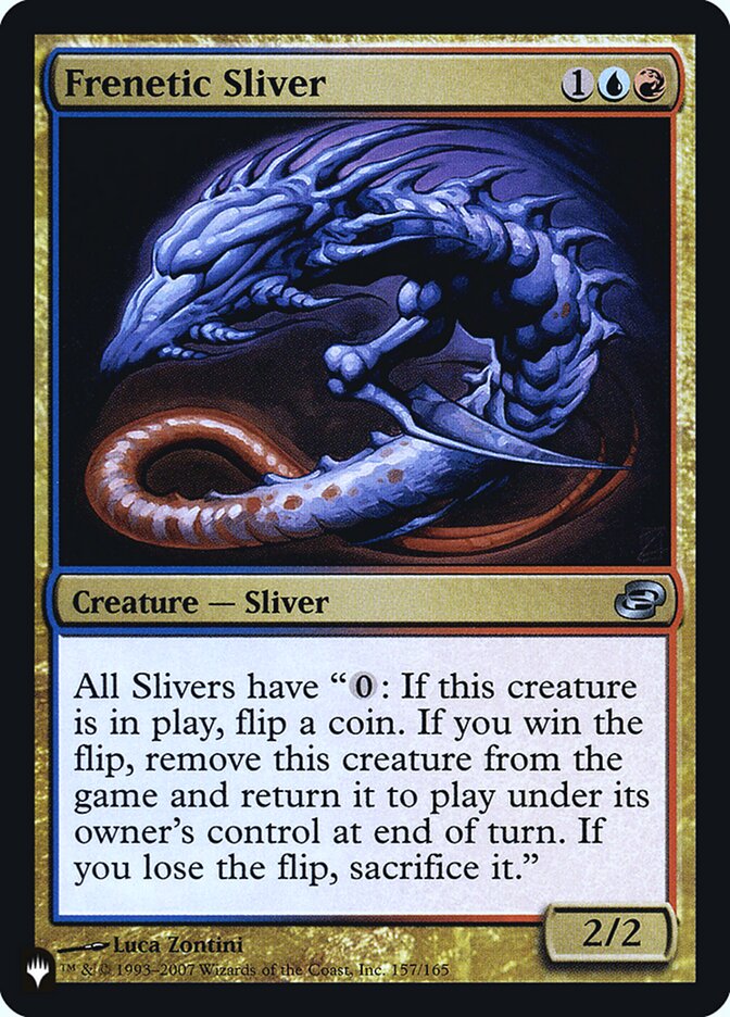 Frenetic Sliver [Secret Lair: Heads I Win, Tails You Lose] Foil
