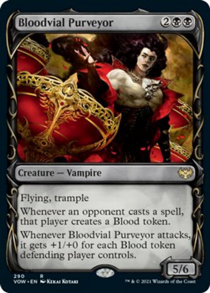Bloodvial Purveyor (Showcase Fang Frame) [Innistrad: Crimson Vow] Foil