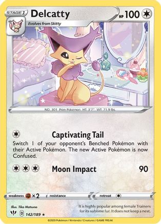 Delcatty (142/189) [Sword & Shield: Darkness Ablaze] Reverse Holofoil