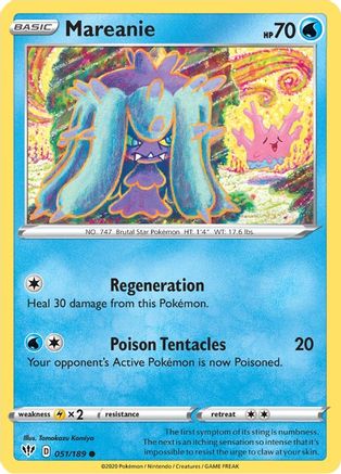 Mareanie (051/189) [Sword & Shield: Darkness Ablaze] Reverse Holofoil