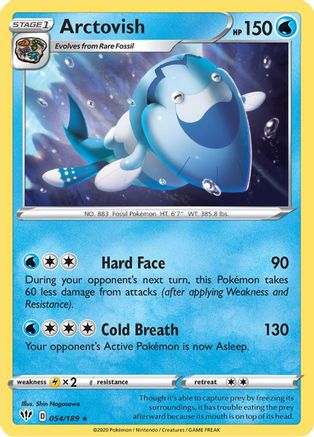 Arctovish (054/189) [Sword & Shield: Darkness Ablaze] Reverse Holofoil